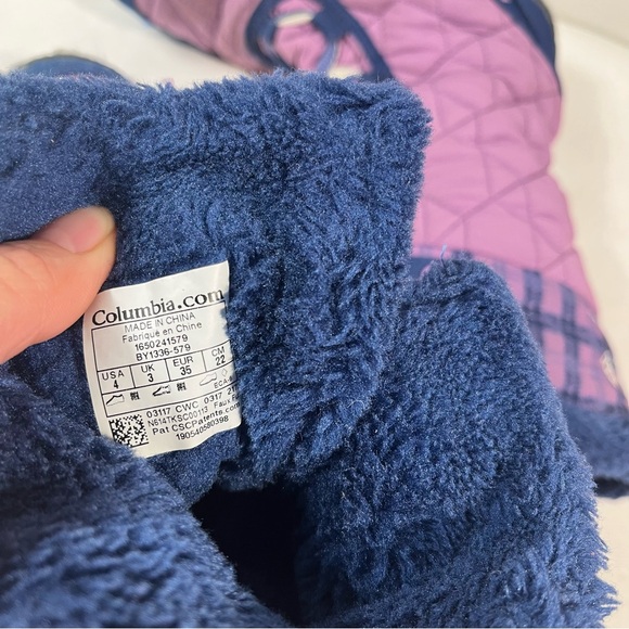 Columbia Minx Mid II Waterproof Omni-Heat Purple Boot - Youth Girls' Size 4 - Picture 10 of 10